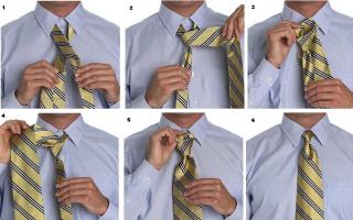 Все способы завязывания галстука: учимся завязывать вместе